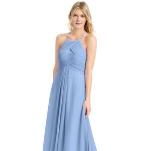 AZAZIE bridesmaid dress, slate blue, size 8